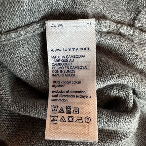 Tommy Hilfiger - Men’s Quarter Zip, Grey, 100% cotton, Size M - Picture 6 of 9